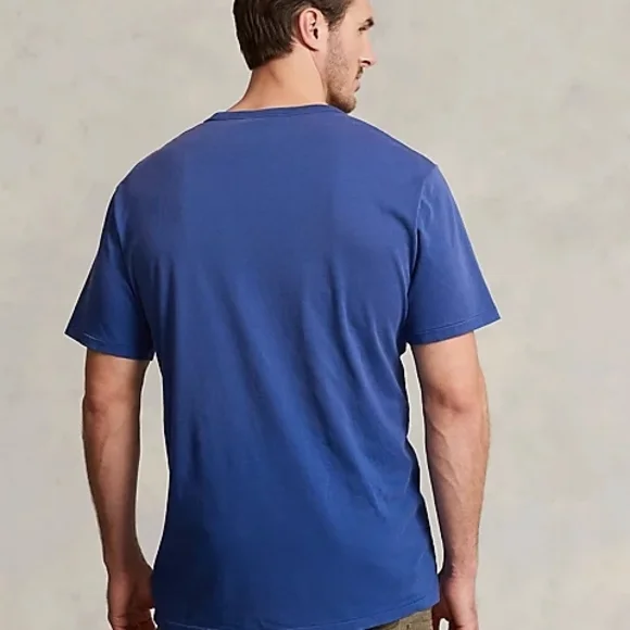 Polo by Ralph Lauren Navy Tee with Yellow Design - Picture 7 of 16